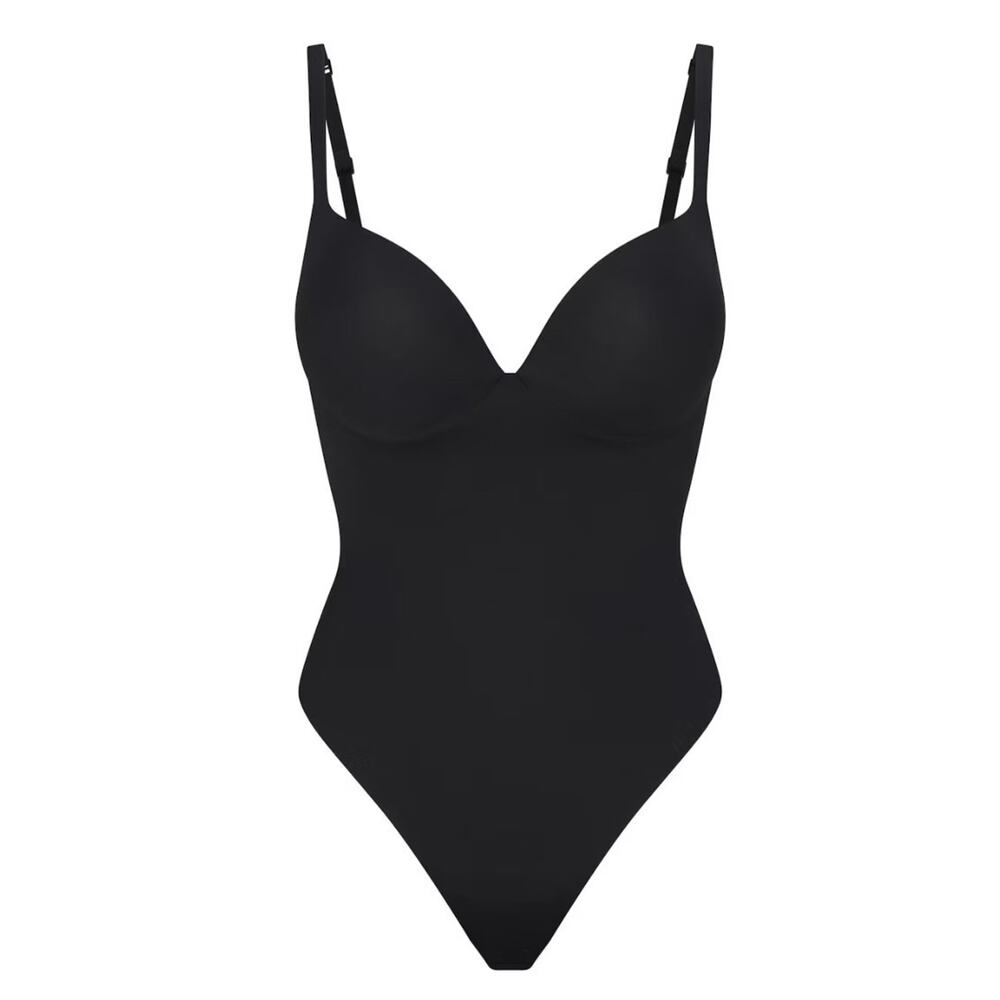Skims Ultimate Body Thong Bodysuit SL-THG-8044W Onyx Large